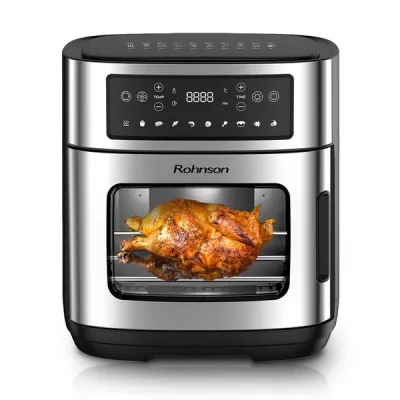 Εξαιρετικά μεγάλη χωρητικότητα 12 λίτρων & Διπλό τζάμι παρακολούθησης μαγειρέματος