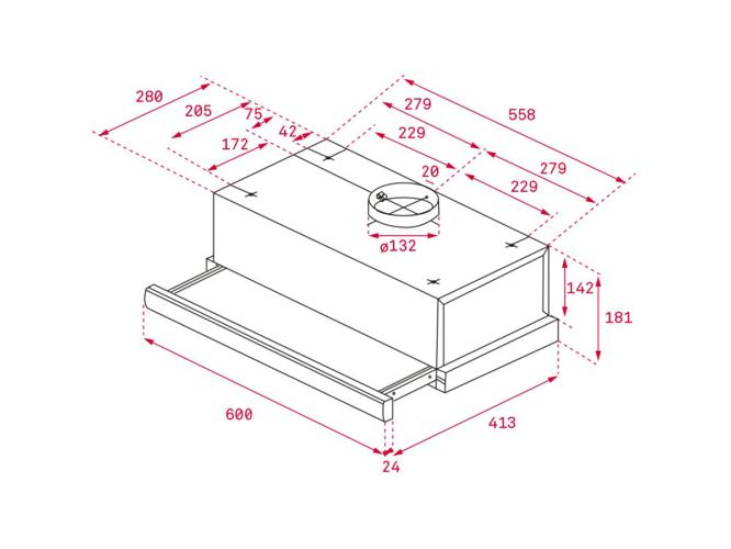 Teka Συρόμενος Απορροφητήρας TL 6310 Inox