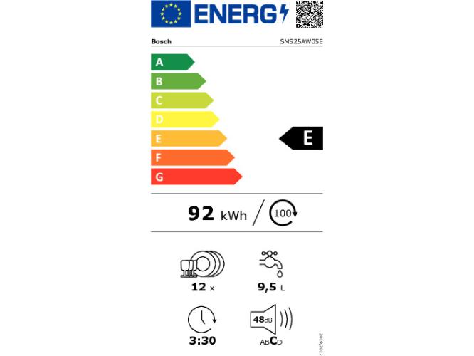 Bosch SMS 25AW05E Πλυντήριο Πιάτων