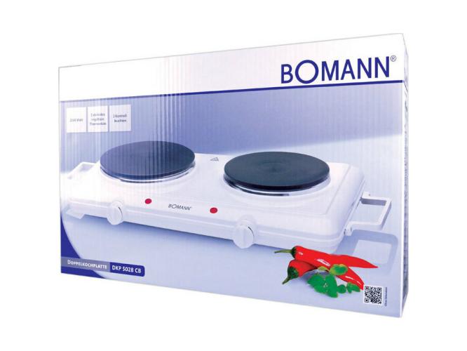 Bomann DKP5028 Ηλεκτρική Διπλή Εστία
