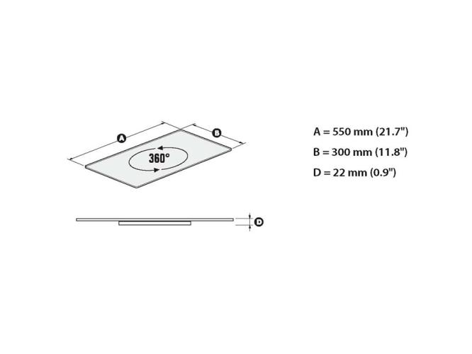 MELICONI ROTOBASE ELITE M Επιτραπέζια Περιστρεφόμενη Βάση