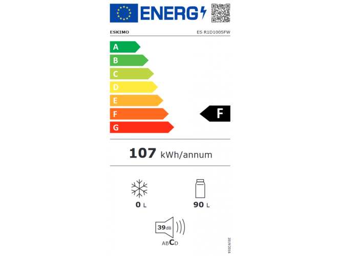 Ψυγείο Eskimo ESR1D100SFW