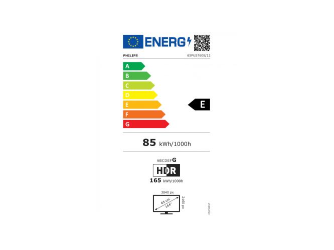 Τηλεόραση Smart Philips 65PUS7608/12