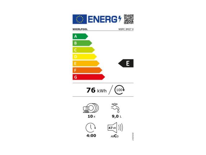 Πλυντήριο Πιάτων Whirlpool WSFC 3M27X