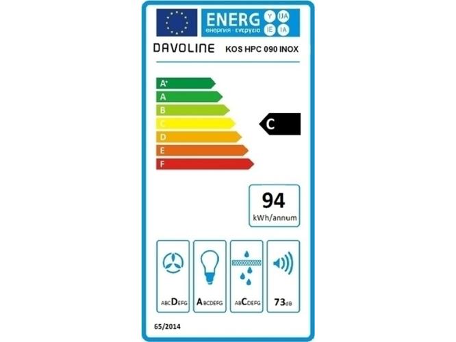 Απορροφητήρας Καμινάδα Davoline KOS HPC BL 90